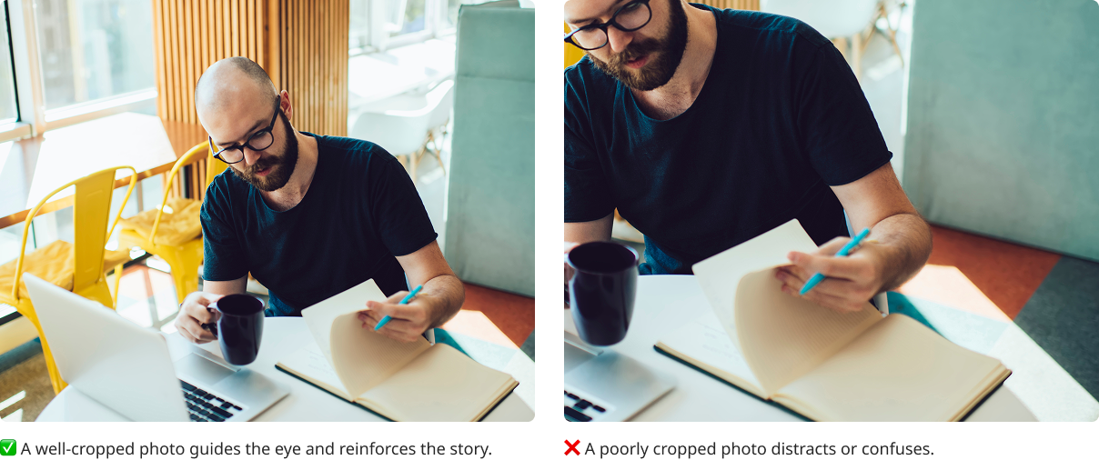 Correct Cropping Examples